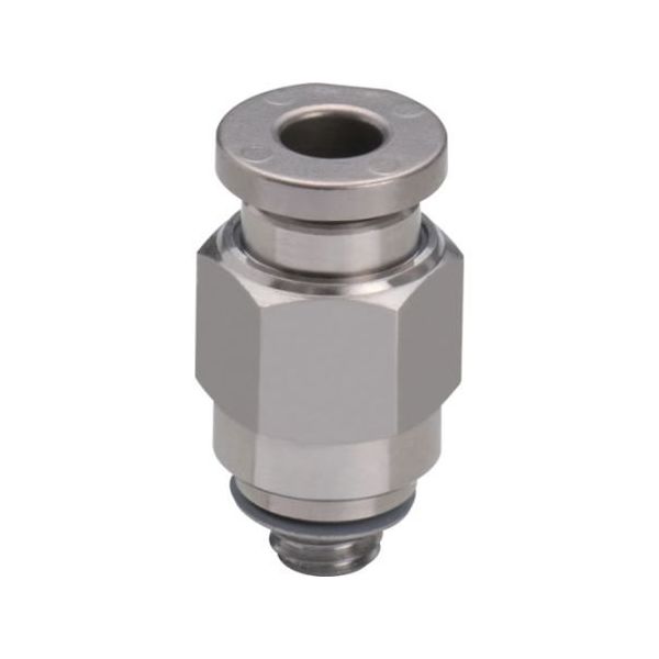 日本ピスコ 耐腐蝕用SUS316ワンタッチ継手 チューブフィッティングSUS316 ストレート SSPC4-M5 1個 67-2267-33（直送品）