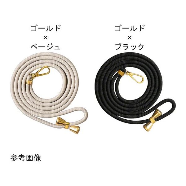 スリーアール ストラップホルダー(ゴールド×ベージュ) 3R-STH01GDBR 1個 67-2515-69（直送品）