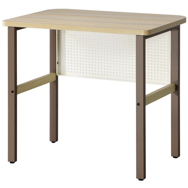 ナチュラルウッドデスク 幅広 天然木アルダー無垢材 デスク 幅120 奥行53 高さ72cm ナチュラル