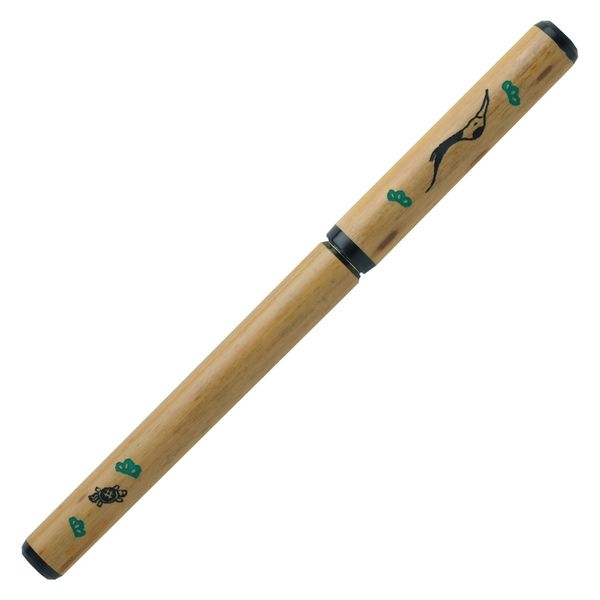 あかしや 天然竹筆ペン 鶴と亀 透明ケース入り AK2700MP-36 1個（直送品）