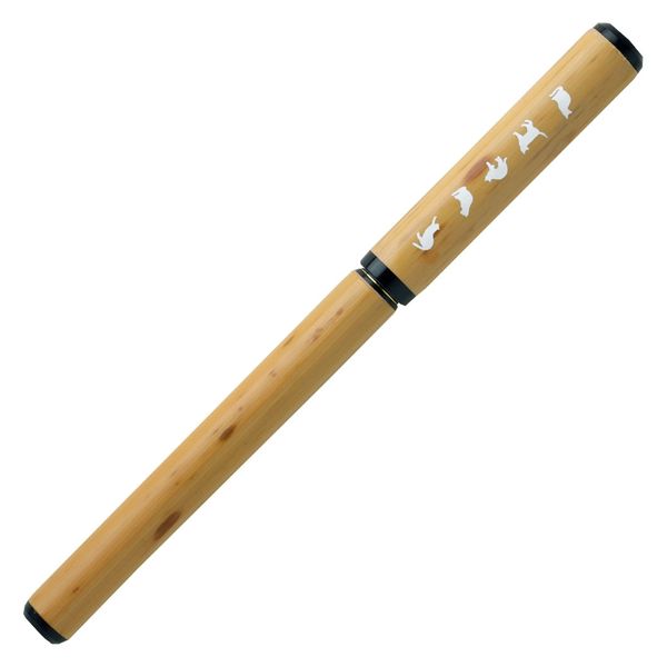 あかしや 天然竹筆ペン 猫 透明ケース入り AK2700MP-57 1個（直送品）