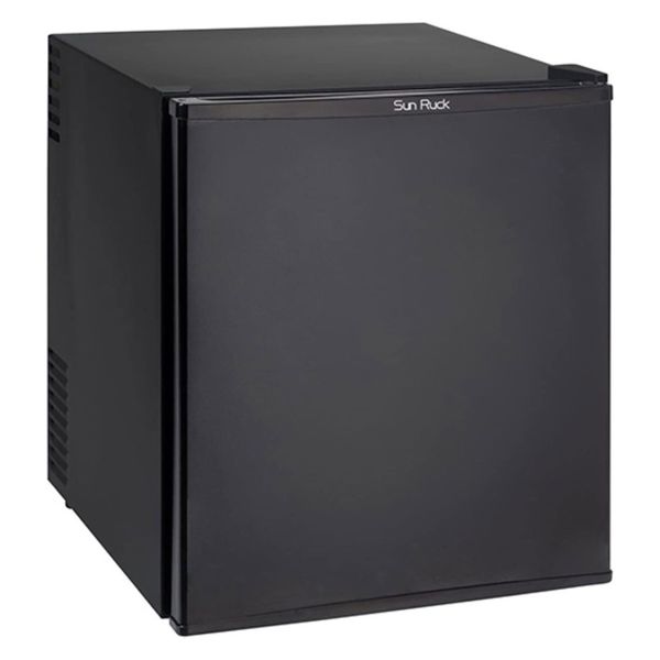 SunRuck ミニ冷蔵庫 48L ペルチェ式 無音 3段階温度調節 仕切り棚の調節可 BK SR-R4805K 1台（直送品）