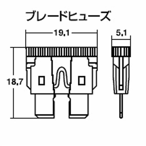 スタンレー電気 SAFー6100 ブレードヒューズ 10A (10ヶ入) SAF-6100 1セット(4パック)（直送品）