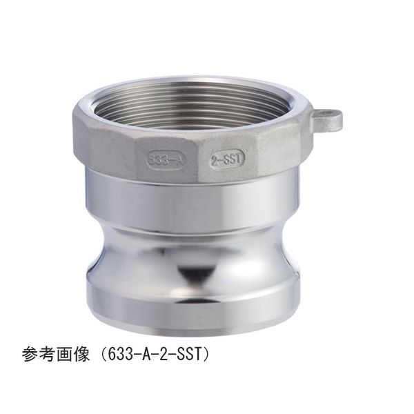 トヨックス カムロック アダプター メネジ ステンレス 2ー1/2