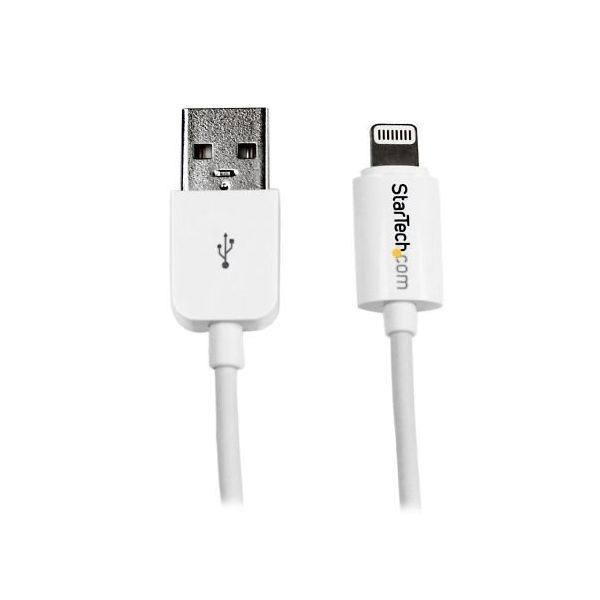 Lightning ー USBケーブル 2m ホワイト Apple MFi認証 iPhone/ iPod/ iPad対応 USBLT2MW（直送品）
