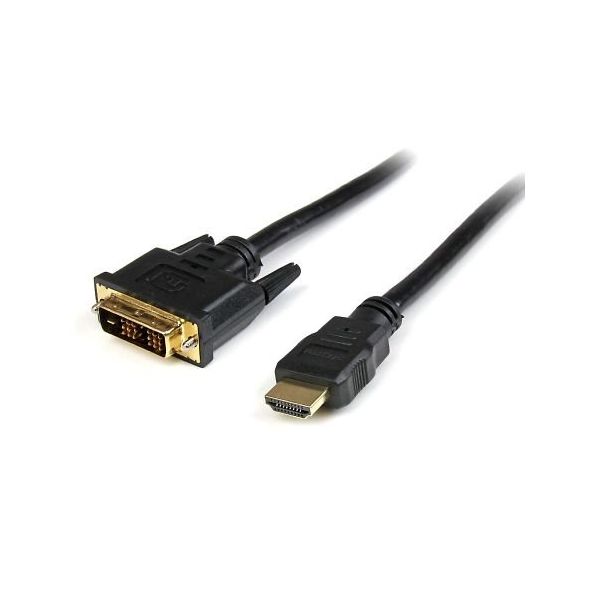 StarTech.com 1m HDMI ー DVIーD変換ケーブル オスーDVIーD オス HDDVIMM1M 1個 65-1892-99（直送品）