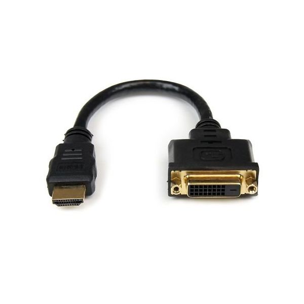 HDMI ー DVIーD変換アダプタケーブル 20cm HDMI(オス) DVIーD(メス) HDDVIMF8IN 1個（直送品）