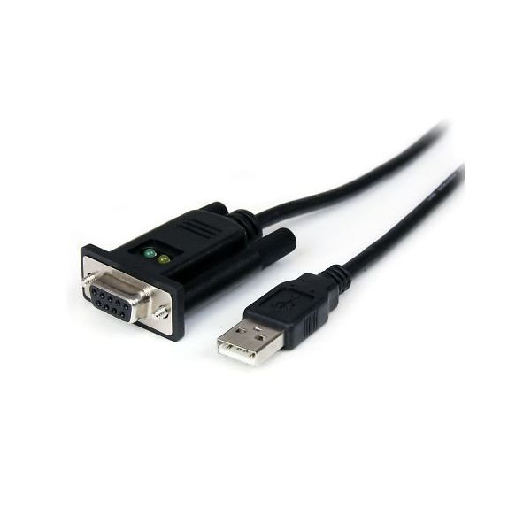 StarTech.com 1ポートUSB ー RS232Cシリアル変換クロスケーブル ICUSB232FTN 1個 65-1893-43（直送品）