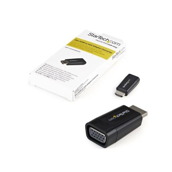 StarTech.com コンパクトHDMI ー VGA変換アダプタ 1920x1200/1080p対応 HD2VGAMICRO 1個（直送品）