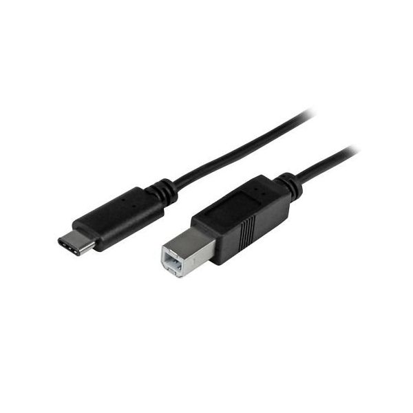 StarTech.com USB 2.0ケーブル 1m B オス ー TypeーC USB2CB1M 1個 65-1895-63（直送品）