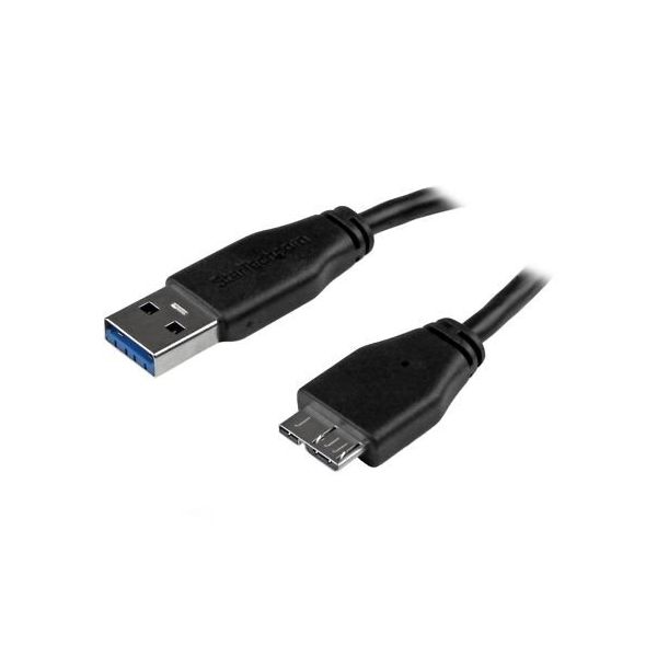 USB 3.0 MicroーB スリムケーブル 3m TypeーA ー マイクロB オス/オス USB3AUB3MS 1個（直送品）