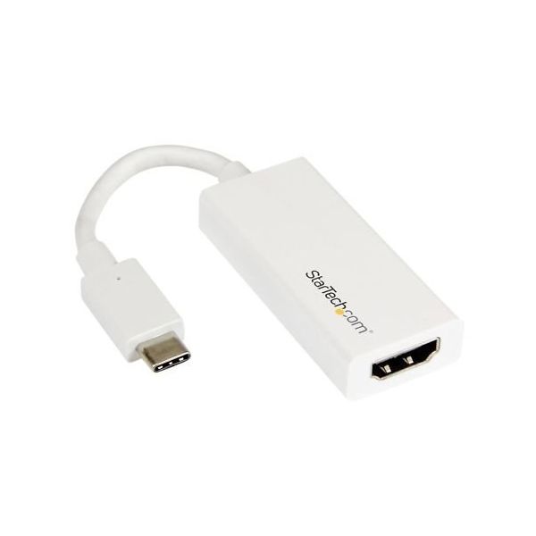 StarTech.com USB TypeーC ー HDMI変換ディスプレイアダプタ ホワイト CDP2HDW 1個 65-1895-66（直送品）