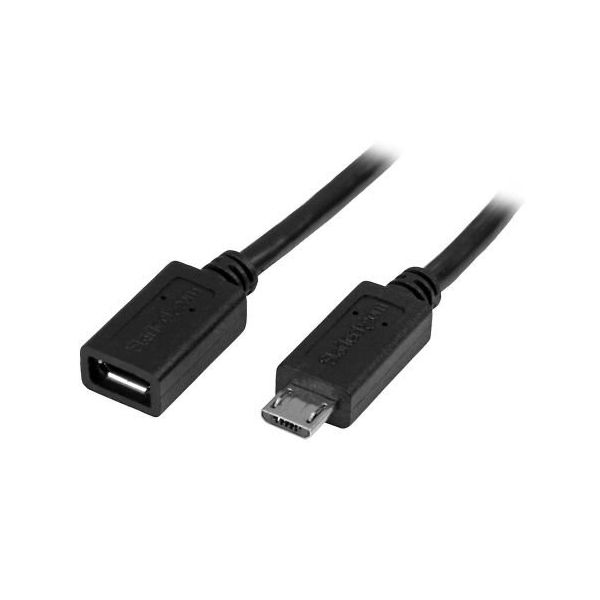 StarTech.com USB MicroーB ー 延長ケーブル 0.5m オス/メス
