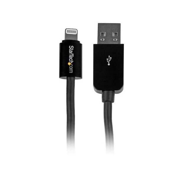 Lightning ー USB ケーブル 3m ブラック Apple MFi認証 iPhone/ iPad対応 USBLT3MB 1個（直送品）