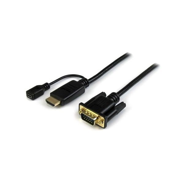 HDMI ー VGAアクティブ変換ケーブルアダプタ 3m 1920x1200/1080p HD2VGAMM10 1個（直送品）