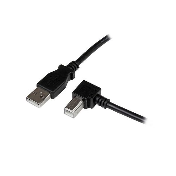 StarTech.com USB 2.0 ケーブル 3m TypeーA ー TypeーB(L型右向き) オス/オス USBAB3MR 1個（直送品）