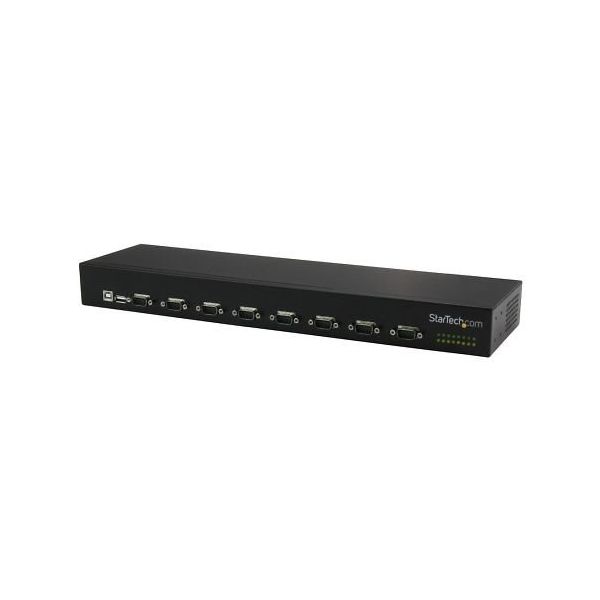 StarTech.com USB ー 8ポート対応シリアルRS232C 変換ハブ ICUSB23208FD 1個 65-1901-52（直送品）
