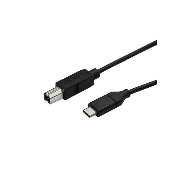 StarTech.com 0.5m USB 2.0 ケーブル USBーC(オス)ー USBーB(オス) USB2CB50CM 1個（直送品）