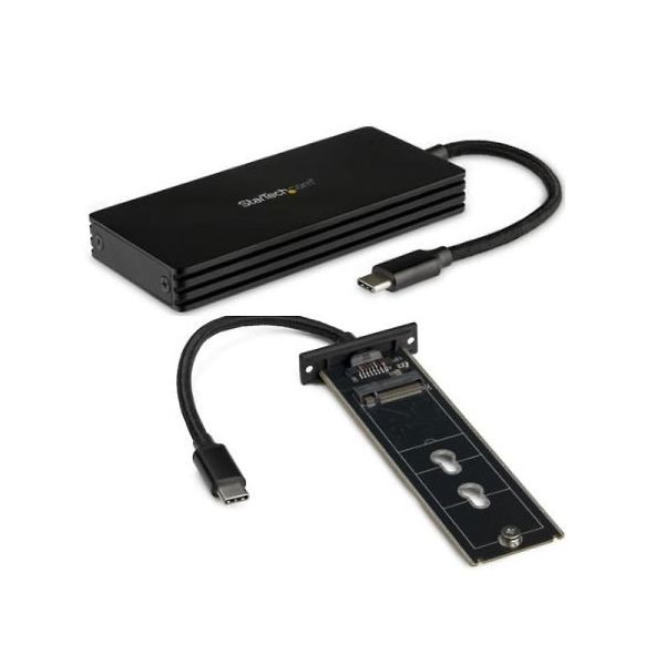 USB TypeーC接続M.2 SATA SSDケース 本体一体型ケーブル 3.1 (10Gbps)準拠 SM21BMU31CI3 1個（直送品）