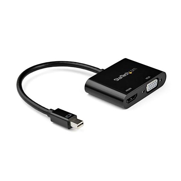 StarTech.com Mini DisplayPort ー HDMI VGA変換アダプタ 4K/60Hz MDP2VGAHD20 1個（直送品）
