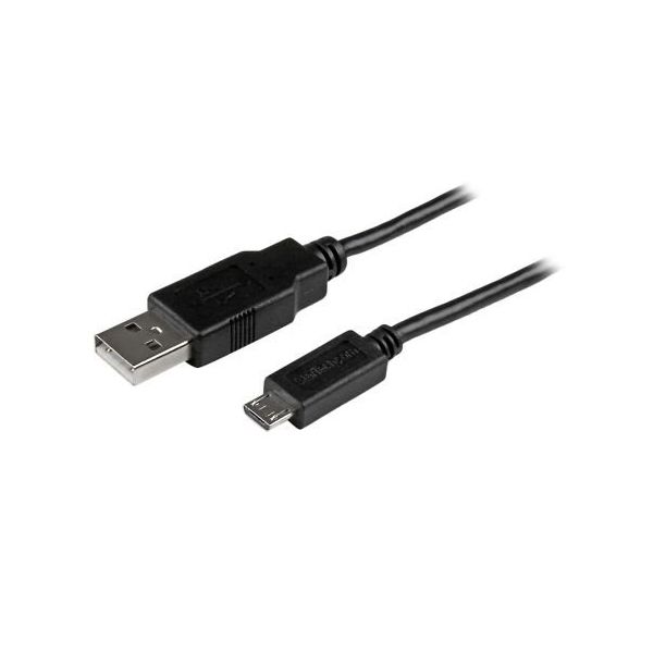 StarTech.com USB マイクロBケーブル 1m オス ー USBAUB1MBK 1個 65-1913-11（直送品）