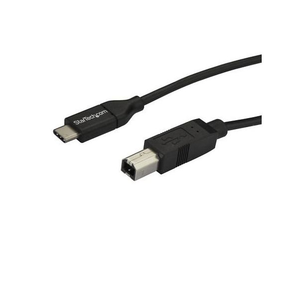 StarTech.com USBーC ー USBーBケーブル 2m USB 2.0準拠 オス/オス USB2CB2M 1個（直送品）