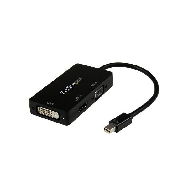 Mini DisplayPort接続トラベルアダプタ 3イン1 DP ー VGA/DVI/HDMI変換アダプタ MDP2VGDVHD 1個（直送品）