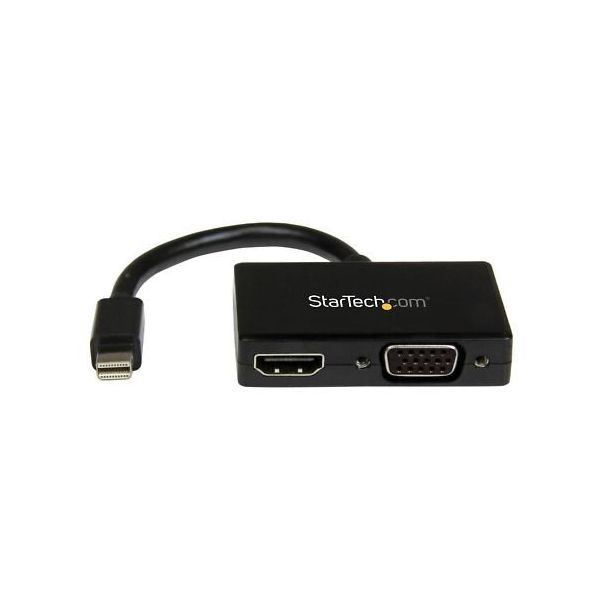 Mini DisplayPort接続トラベルアダプタ 2イン1 DP ー VGA/HDMI変換アダプタ MDP2HDVGA 1個（直送品）