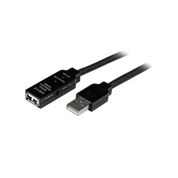 StarTech.com USB 2.0 アクティブ延長ケーブル 15m TypeーA(オス/メス) USB2AAEXT15M 1個（直送品）