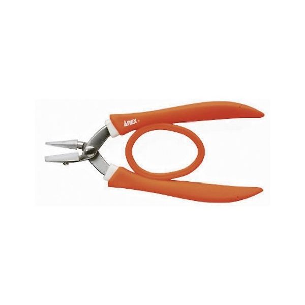 アネックスツール ナイロンカバー付ラバーグリップヤットコ 片丸 No.252ーN L00042 1個 61-6494-33（直送品）