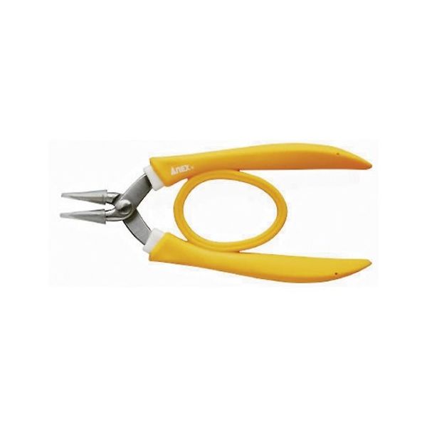 アネックスツール ナイロンカバー付ラバーグリップヤットコ 両丸 No.253ーN L00043 1個 61-6494-34（直送品）