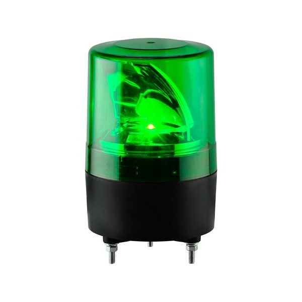 日惠製作所 LED回転灯φ100 ニコスピナR100 緑 AC100ー200V VS10R-200WNG 1個 65-9242-21（直送品）