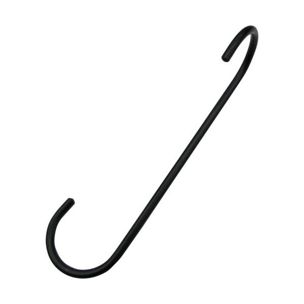 水本機械製作所 水本 ファンシーSフックツイスト(ブラック) 全長400mm A-3083 1個 536-6692（直送品）