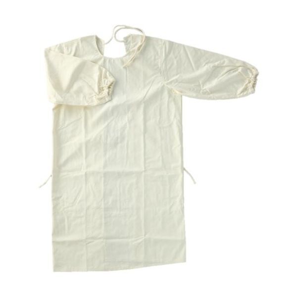 柏田製作所 柏田 帆布割烹着(袖口ゴム入り) 3L C-39-3L 1着 472-6147（直送品）