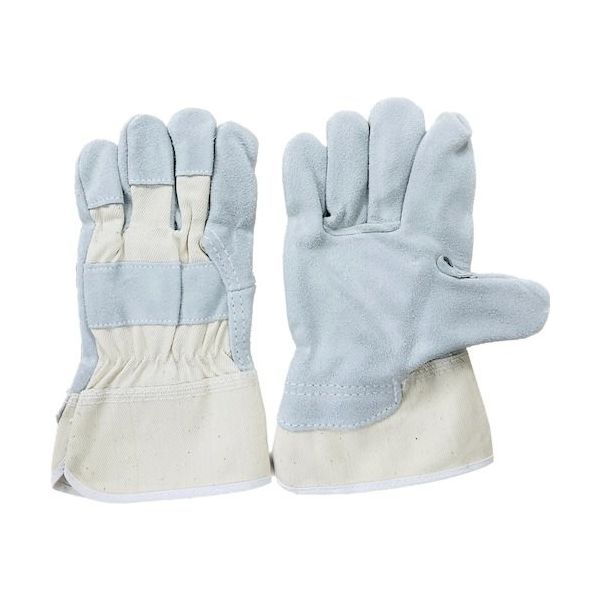南村製作所 ラッキーワーカー 牛床革手袋 帆布革手 311 フリー 1セット(10双) 506-0193（直送品）