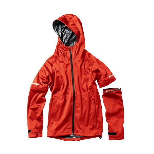 マック Makku エラスティコニットレインジャケット レッドS AS83007 1着 532-6006（直送品）