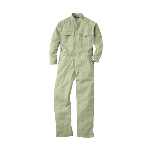 桑和 9000 つなぎ ライトオリーブ SS 9000-112-SS 1着 529-8054（直送品）