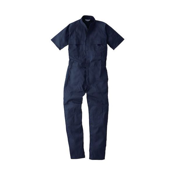 桑和 9007 半袖つなぎ ネイビー S 9007-1-S 1着 529-9593（直送品）
