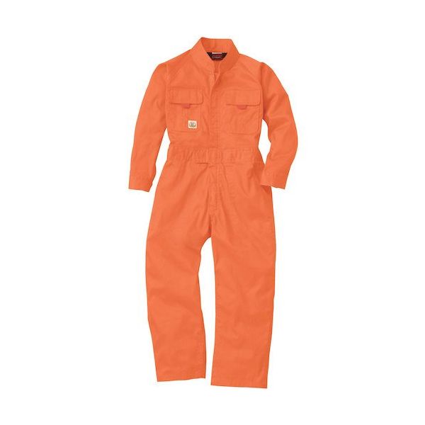 桑和 9009 キッズつなぎ オレンジ 130 9009-74-130 1着 530-1277（直送品）