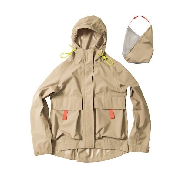 マック Makku 防滴ビッグポケットレインパーカー M ベージュ AS6301J 1着 529-9779（直送品）