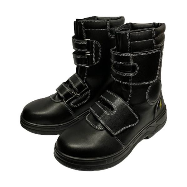 ジャパン・パルム HEIGI 静電ロング セーフティーブーツ ブラック 27.0cm CM-2203-BK-27.0 1足 554-8549（直送品）