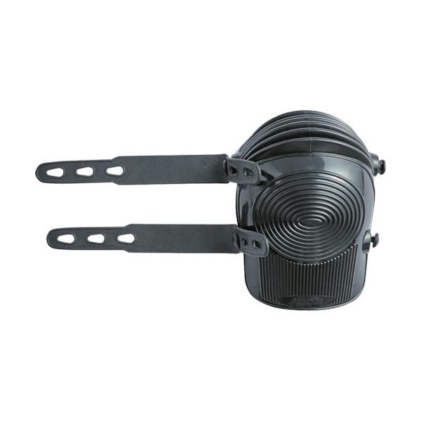 知智プラン ネオギアプロ CK7501 プロフェッショナルニーパッド ブラック CK-7501 BK 1組(2個) 568-8369（直送品）