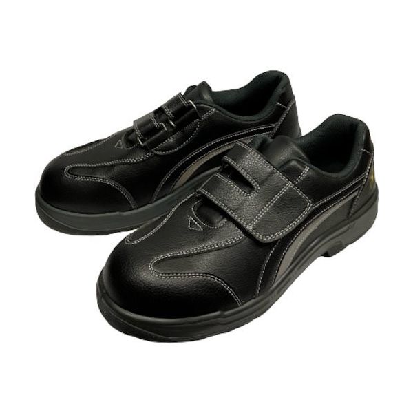 ジャパン・パルム HEIGI 静電 セーフティーシューズ ブラック 29.0cm CM-2201-BK-29.0 1足 554-8553（直送品）