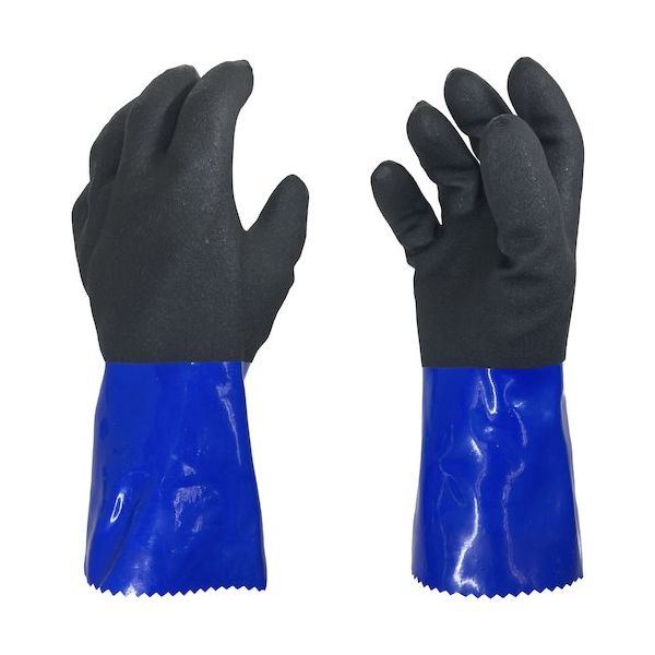 勝星産業 勝星 寒くなったら使う手袋 PVCフルコーティング L B-910-L 1セット(5双) 574-3586（直送品）