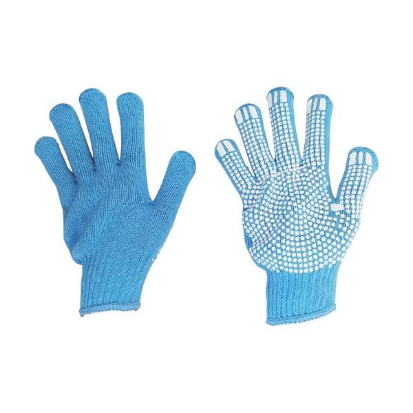 丸和ケミカル パステルカラーすべり止め手袋 サックス 61 1双 421-1706（直送品）