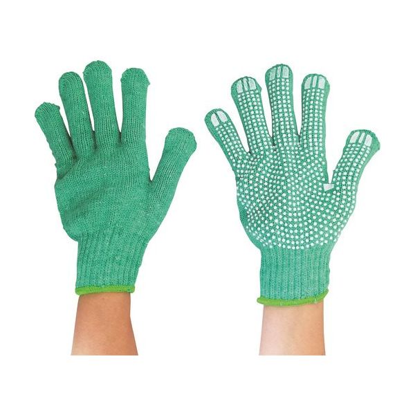 丸和ケミカル パステルカラーすべり止め手袋 グリーン 64 1双 421-1722（直送品）
