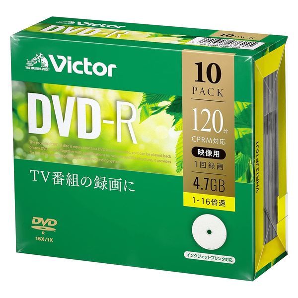 三菱ケミカルメディア VHR12JP10J1 VHR12JP10J1 録画用DVD-R Victor