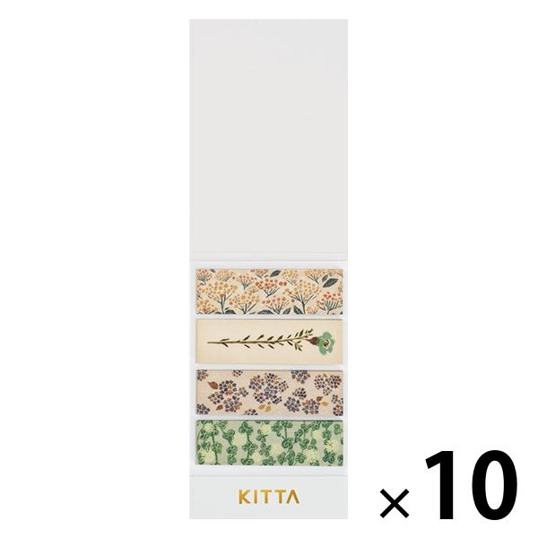 キングジム マスキングテープKITTA キッタ（フラワ-４） 花 10冊（40枚入×10） KIT049