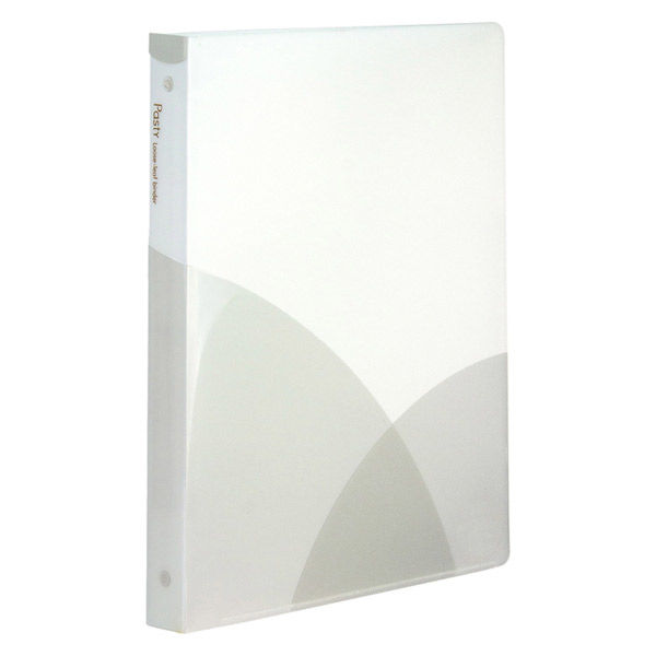 プラス ルーズリーフバインダー パスティ ワイドB5 バニラホワイト 白