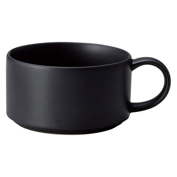 みやび街道 スープカップ ブラックマットスタックスープ [ 3個入 ] mkd-04312414 (3個入)（直送品）